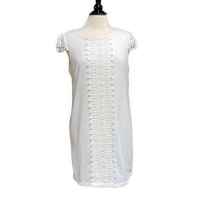 Young Threads White Lace Cap Sleeve Dress Size Medium